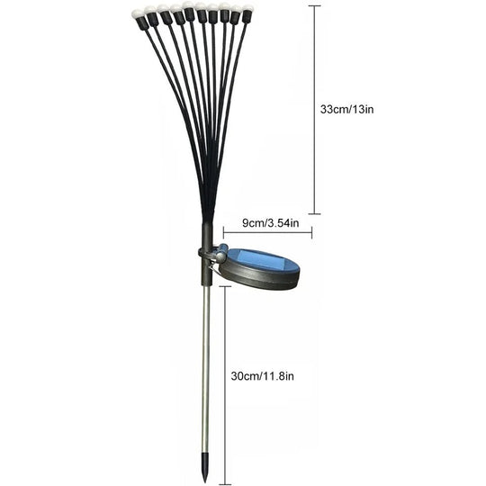 Hagebelysning Solcelledrevne Ildfluer Automatisk Lysdisplay 3