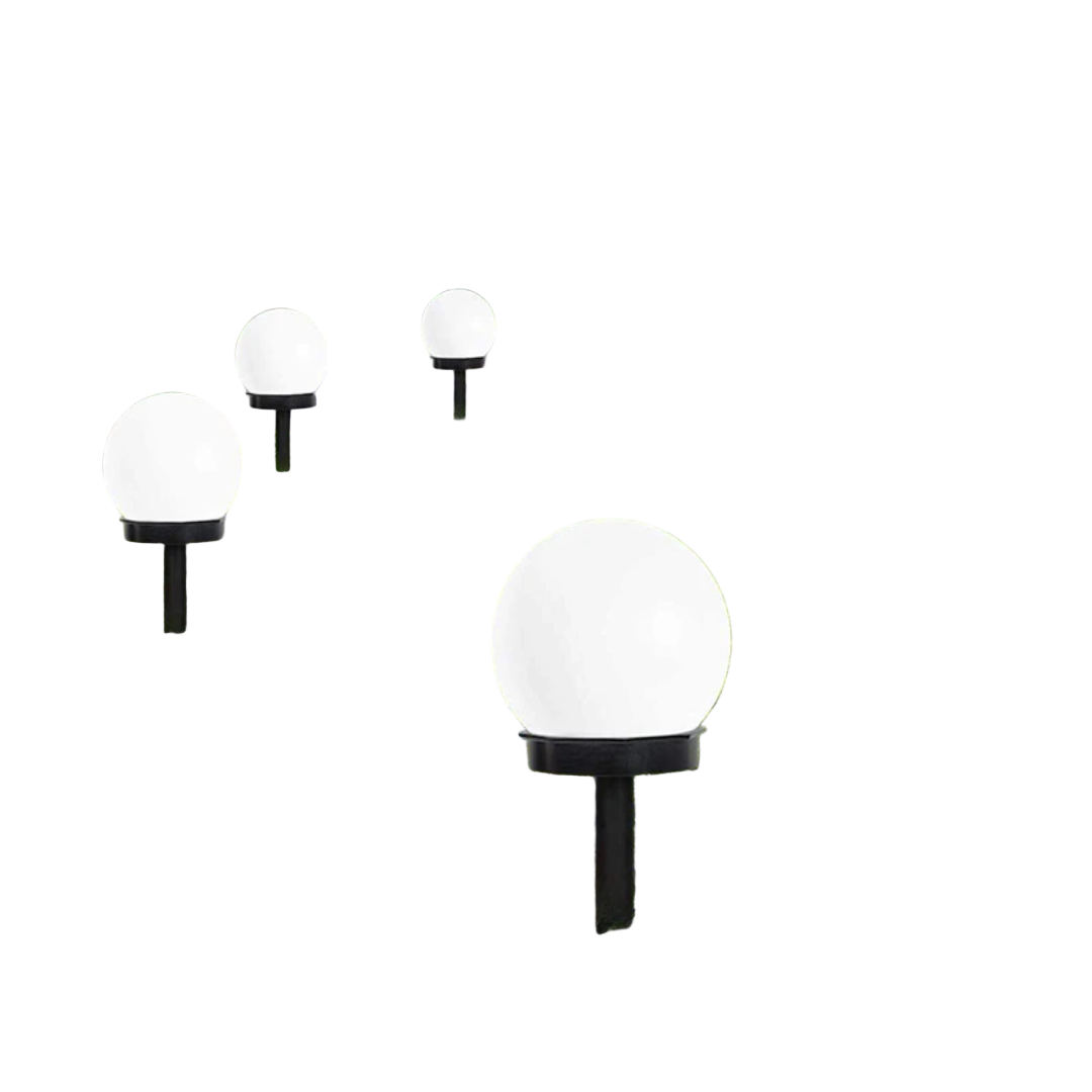 Hagebelysning med 3 Deler Vanntett LED Solar Globe 0