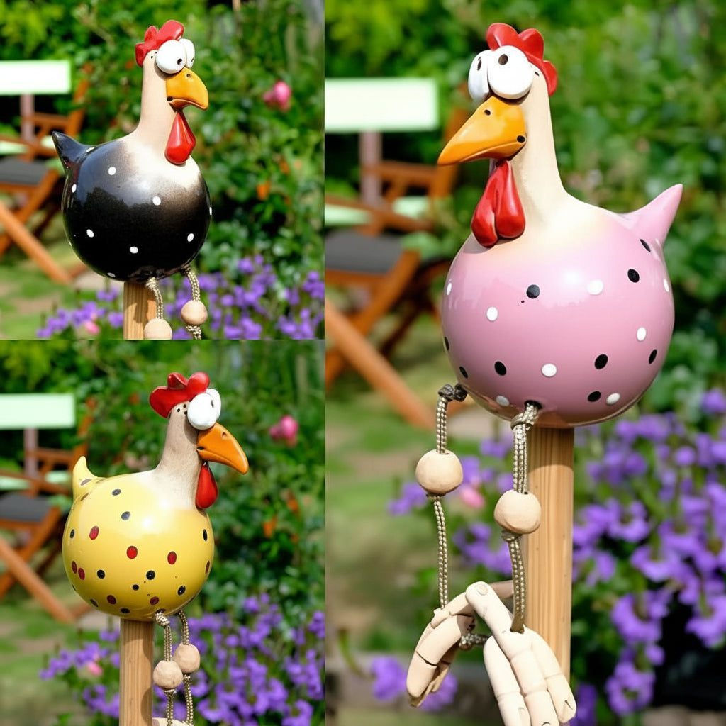 Hagefigur Kylling Bevegelig For Uterom Med Leken Design 3