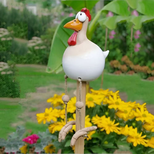 Hagefigur Kylling Bevegelig For Uterom Med Leken Design 6