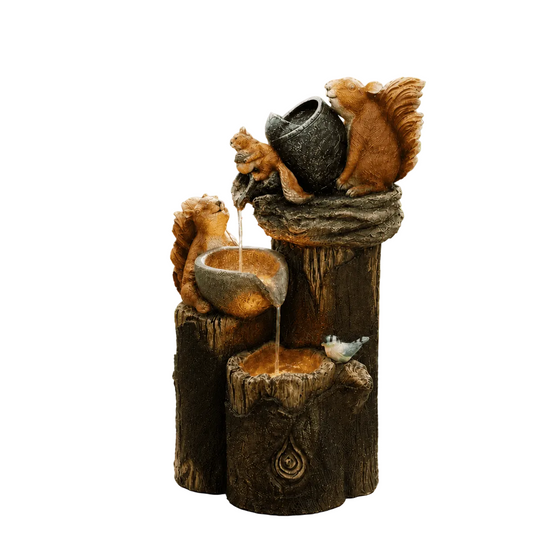 Hagefigur med And- og Ekorndesign for Utendørsbruk 0