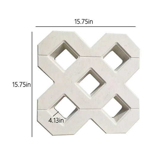 Hagegang Belegningsform Firkantet Design 4