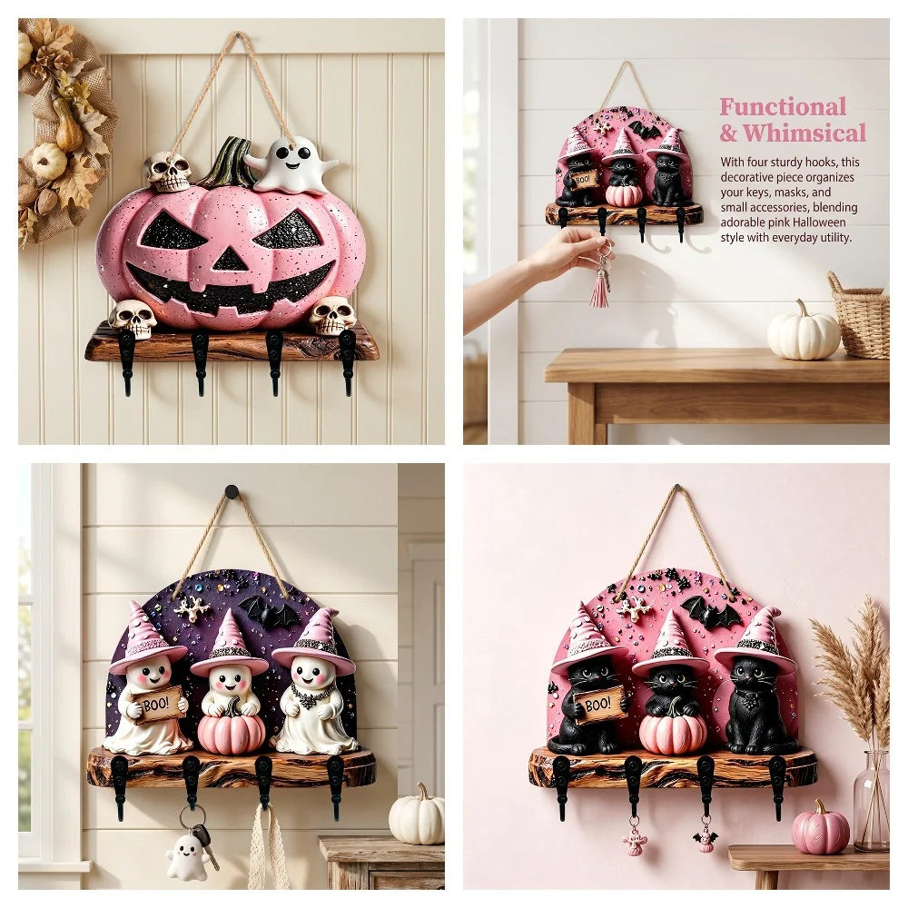 Halloween-dekorasjonsfigur med heksetema for kvinner 1