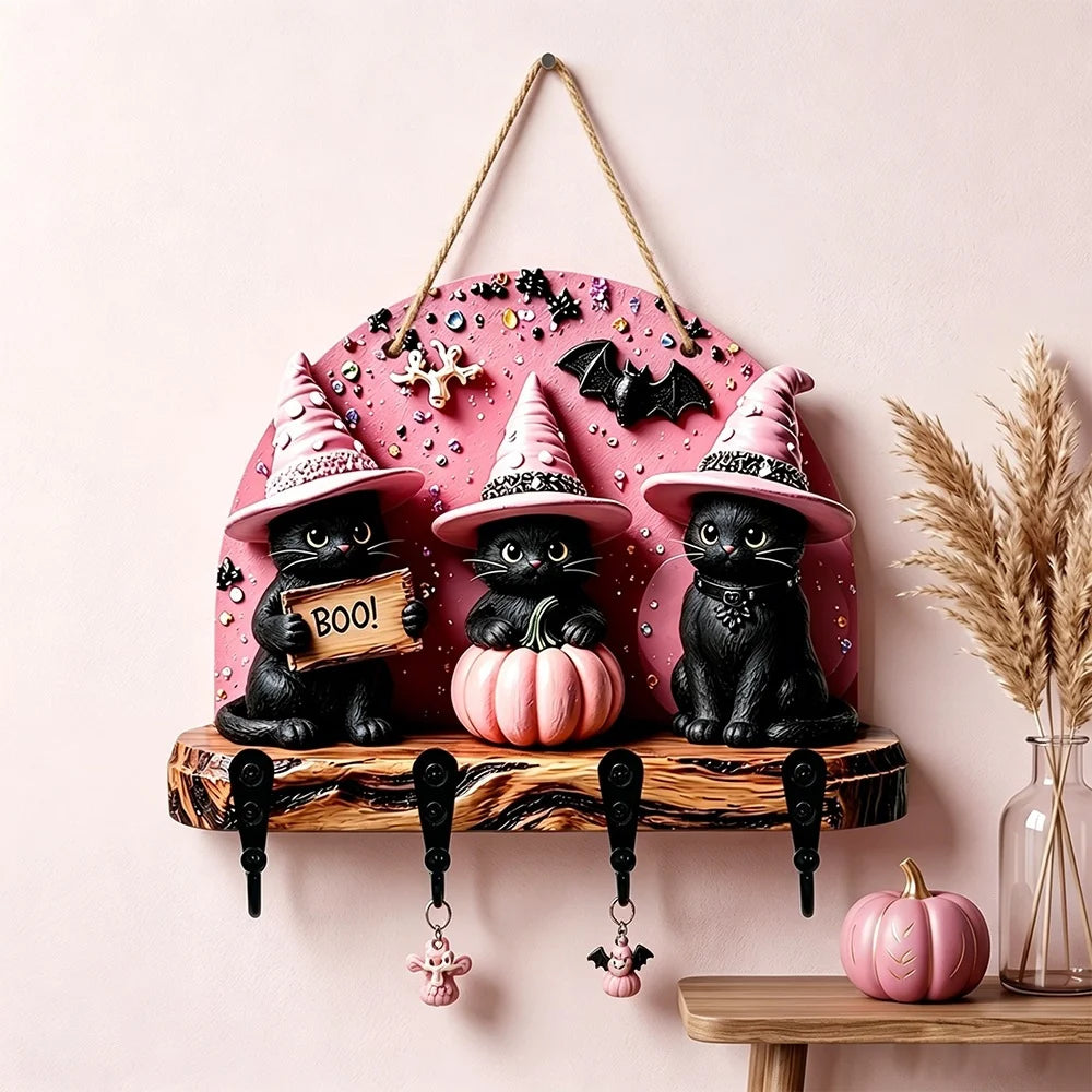 Halloween-dekorasjonsfigur med heksetema for kvinner 4
