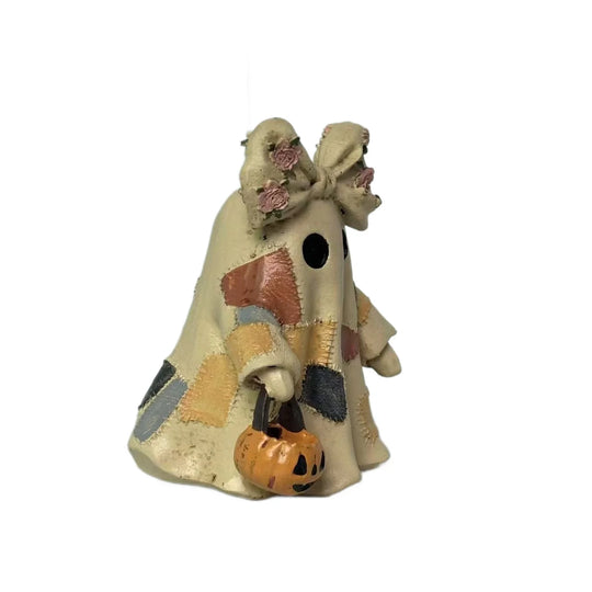 Halloween-dekorasjonsfigur med spøkelse og kurv 5