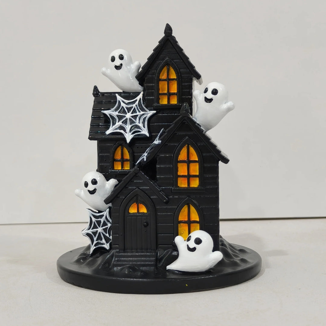 Halloween Dekorasjonshus med Spøkelser og Lys 0