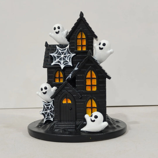 Halloween Dekorasjonshus med Spøkelser og Lys 0