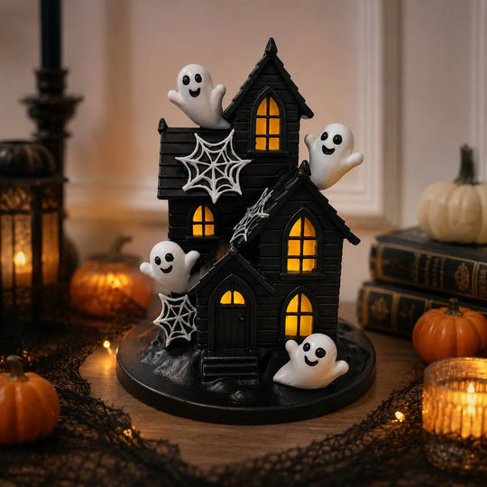 Halloween Dekorasjonshus med Spøkelser og Lys 1