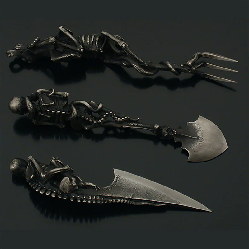 Halloween Skeletthåndtak Bestikksett 5