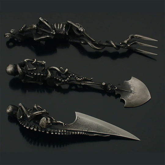Halloween Skeletthåndtak Bestikksett 5