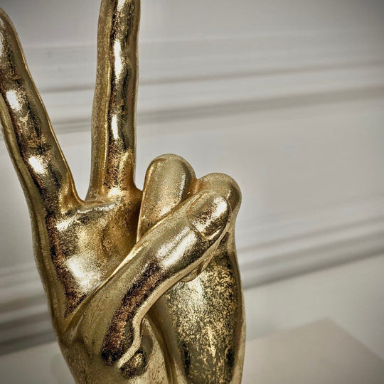 Hånddekorasjon Fredsskilt Gull Moderne Design 1