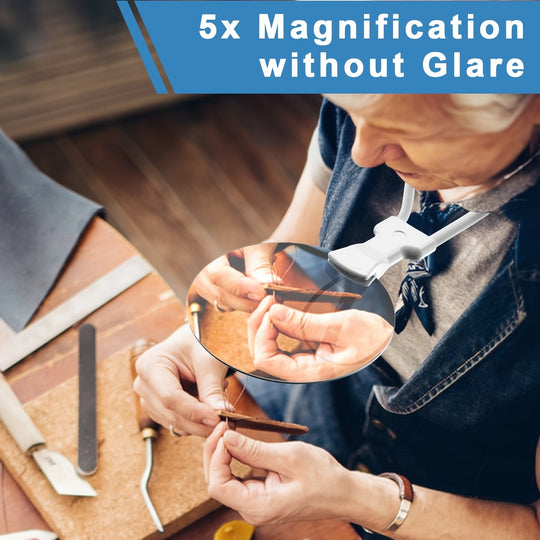 Håndfri Halsforstørrelsesglass for Seniorer 6