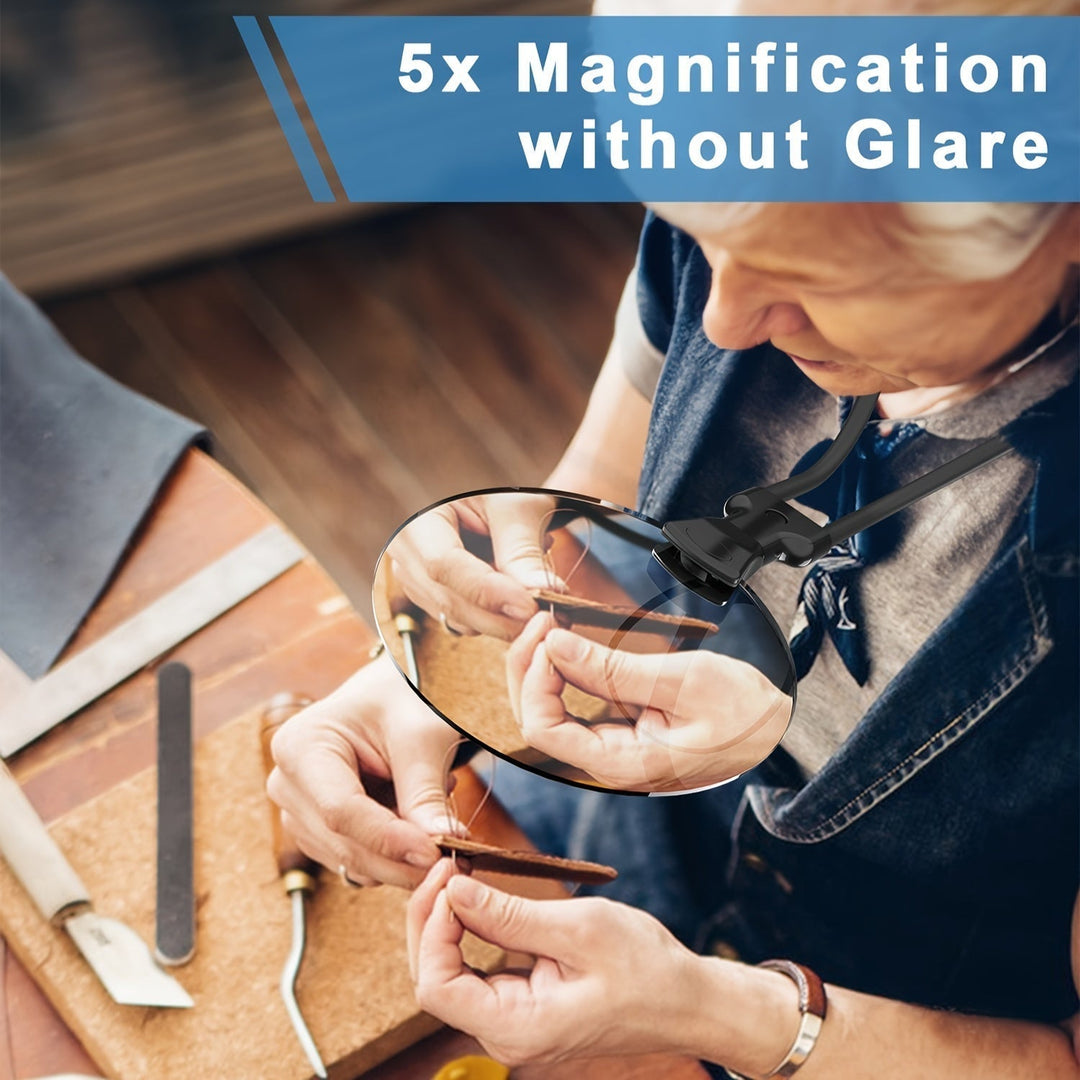 Håndfri Halsforstørrelsesglass for Seniorer 7