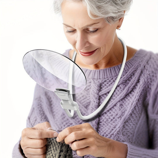 Håndfri Halsforstørrelsesglass for Seniorer 8