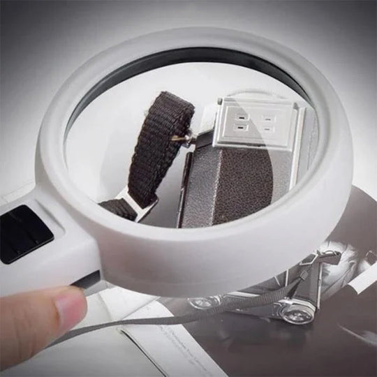 Håndholdt Forstørrelsesglass med 30x Forstørrelse og LED-lys 0