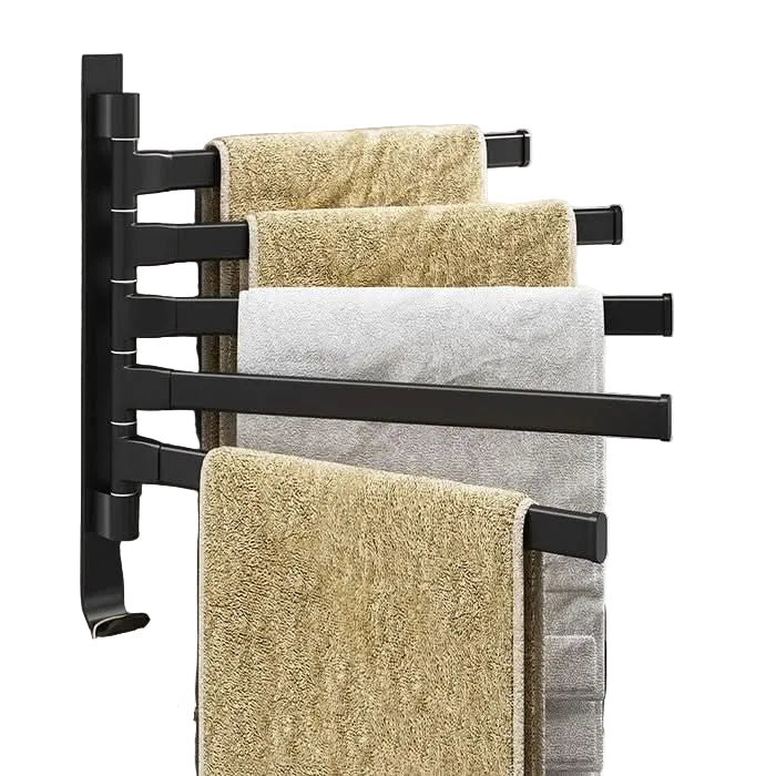 Håndklestativ med 5 Armer for Bad, Plassbesparende og Moderne Design 0