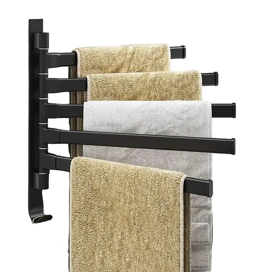 Håndklestativ med 5 Armer for Bad, Plassbesparende og Moderne Design 0