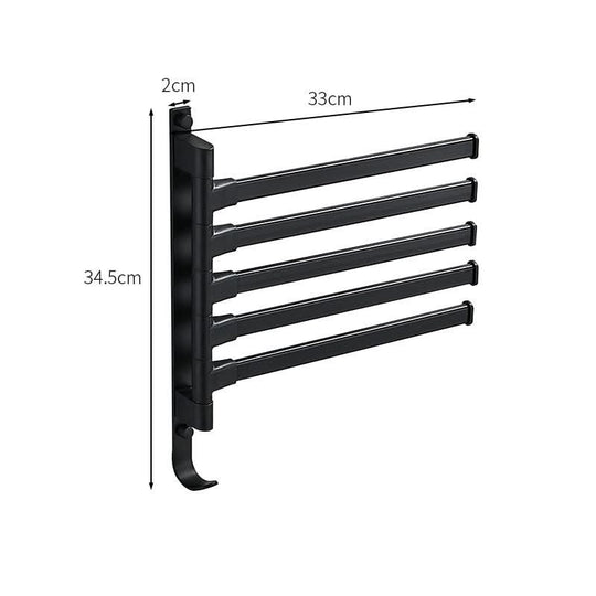Håndklestativ med 5 Armer for Bad, Plassbesparende og Moderne Design 4
