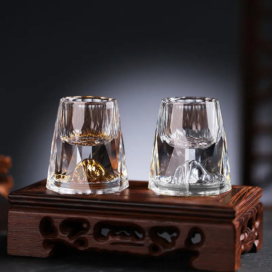 Håndlagde Krystallglass Sett med 2 for Whisky 4