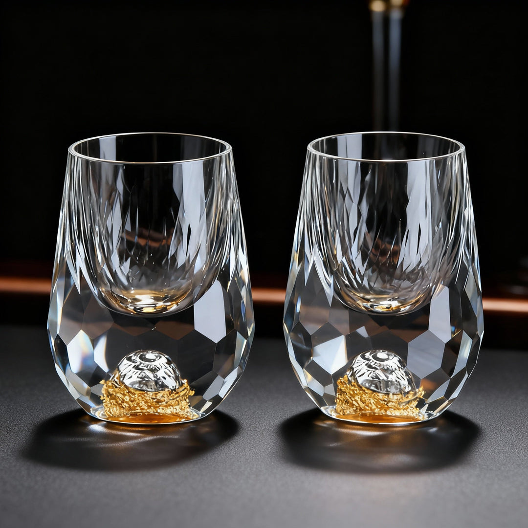 Håndlaget Krystallglass Sett for Whisky og Cocktailer 2