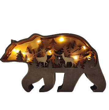 Håndlaget Statuett for Hjemmedekorasjon – Unik Veggdekorasjon med Flerlagsdesign 0