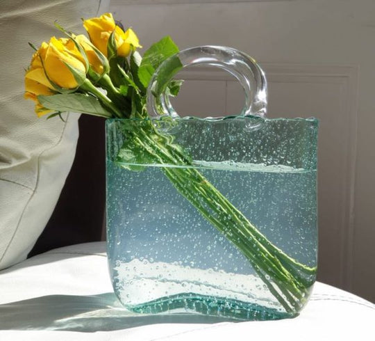 Håndveskevase i Glass - Stilig Design 1