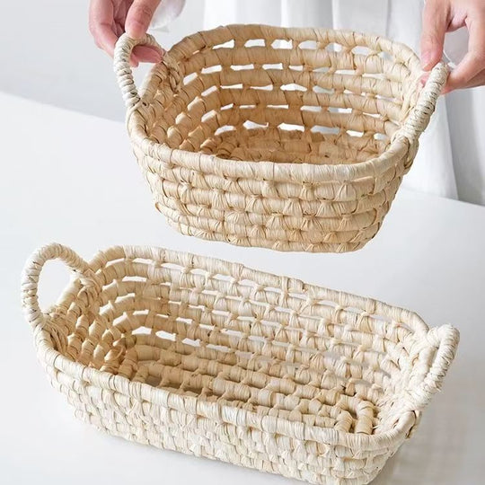 Håndvevd Oppbevaringskurv Med Allsidig Design 0