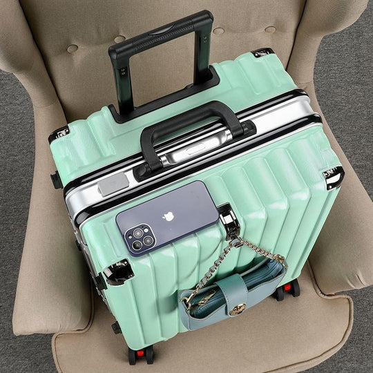 Hard Shell Reisevogn med USB-Ladeport og Multifunksjonell Oppbevaring 11