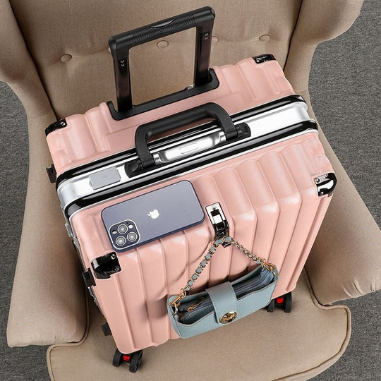 Hard Shell Reisevogn med USB-Ladeport og Multifunksjonell Oppbevaring 12