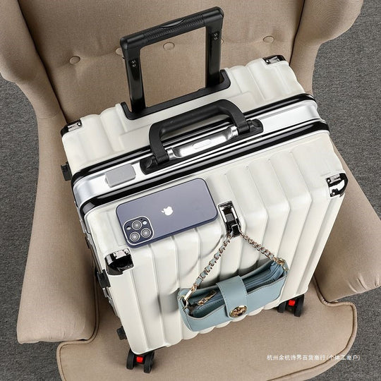 Hard Shell Reisevogn med USB-Ladeport og Multifunksjonell Oppbevaring 4