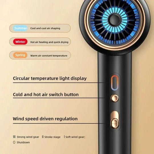 Hårføner 2400W Ionisk Teknologi Støysvak Design 5