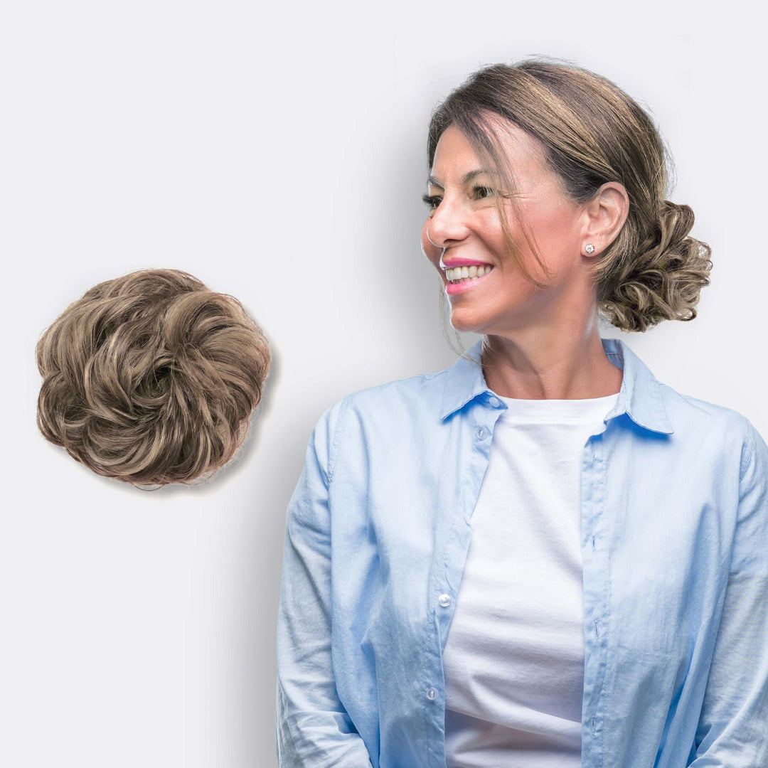 Hårtilbehør Scrunchie for Uformell Bolle 5