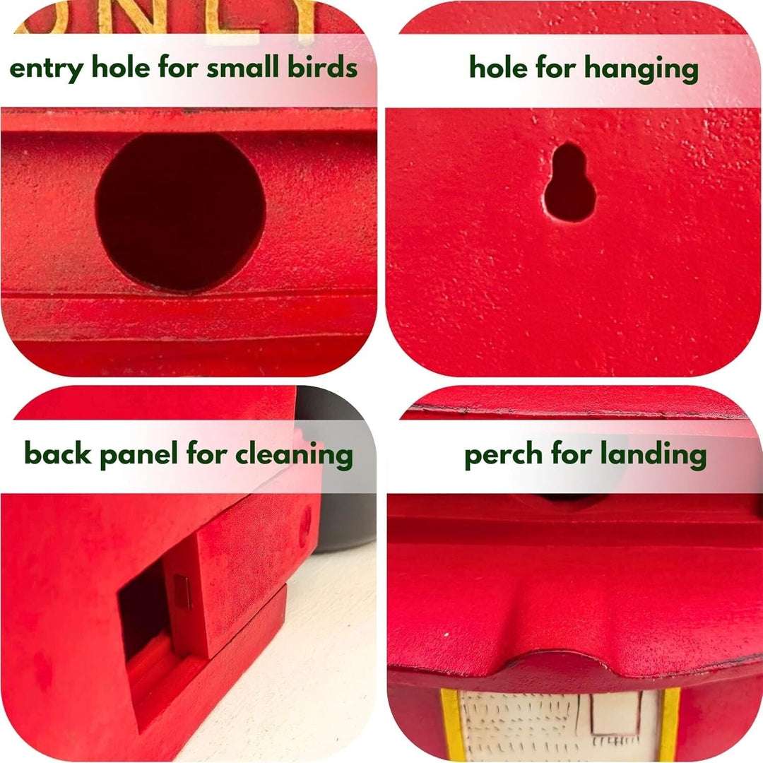 Hengende Fuglehus for Hage med Dekorativ Design 3