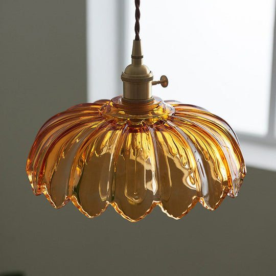 Hengende Lampe med Vintage Blomsterdesign 2