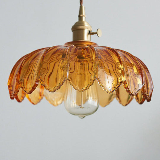 Hengende Lampe med Vintage Blomsterdesign 5