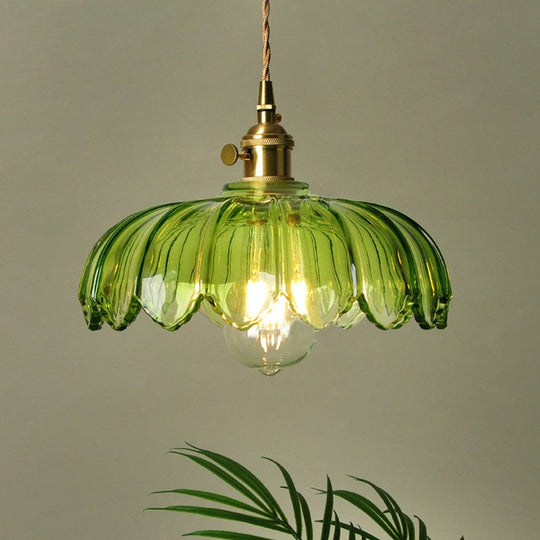 Hengende Lampe med Vintage Blomsterdesign 9