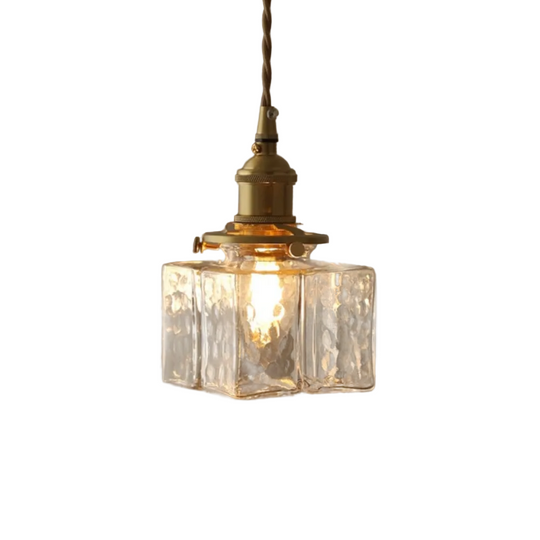 Hengende Taklampe Håndlaget Glassdesign Justerbar Høyde 0