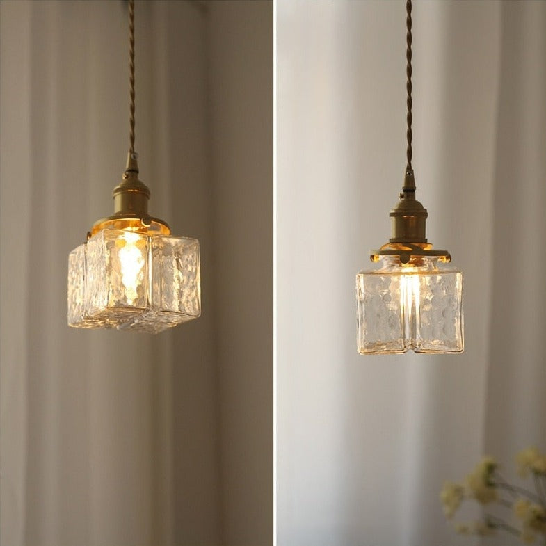Hengende Taklampe Håndlaget Glassdesign Justerbar Høyde 3