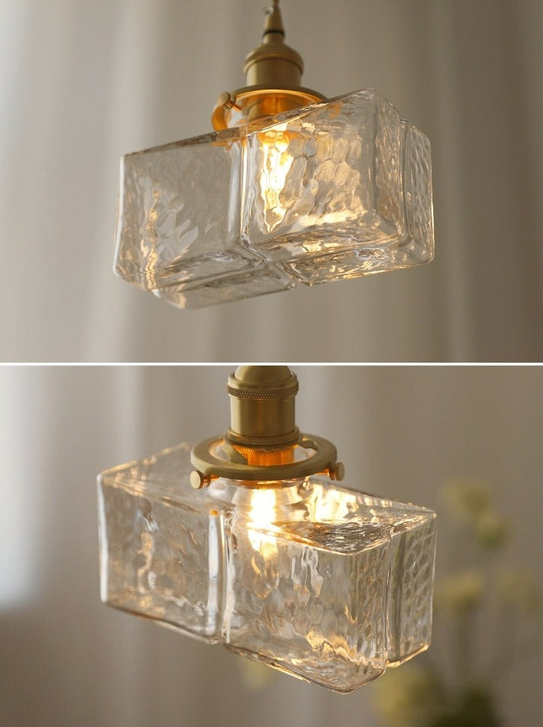 Hengende Taklampe Håndlaget Glassdesign Justerbar Høyde 4