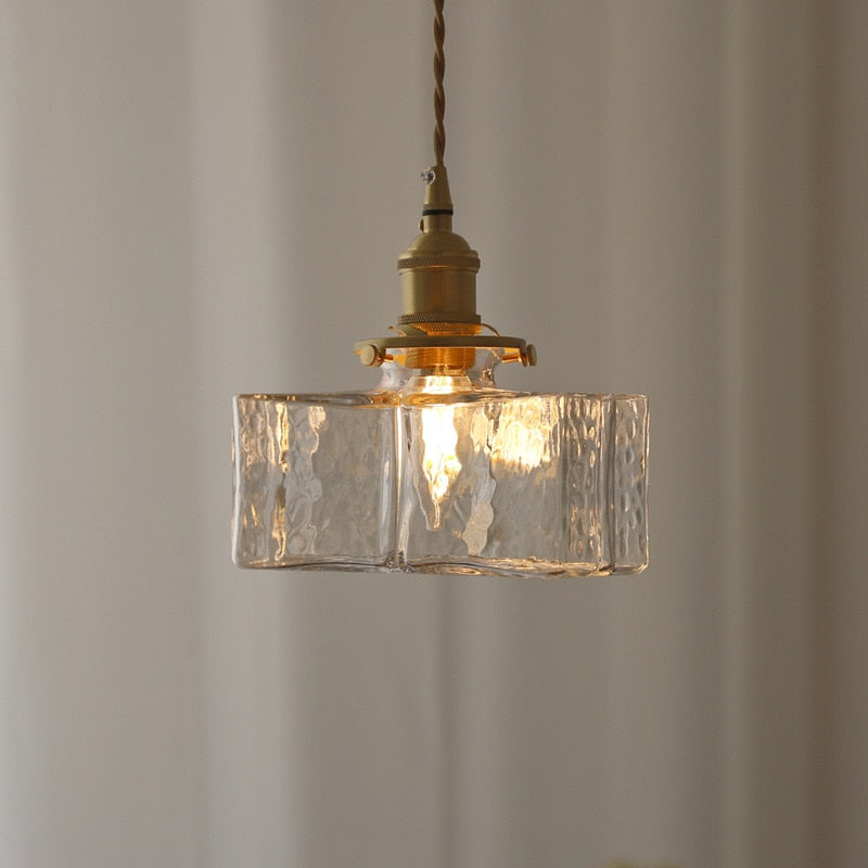 Hengende Taklampe Håndlaget Glassdesign Justerbar Høyde 5