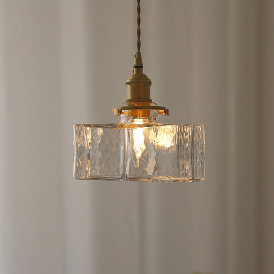 Hengende Taklampe Håndlaget Glassdesign Justerbar Høyde 5