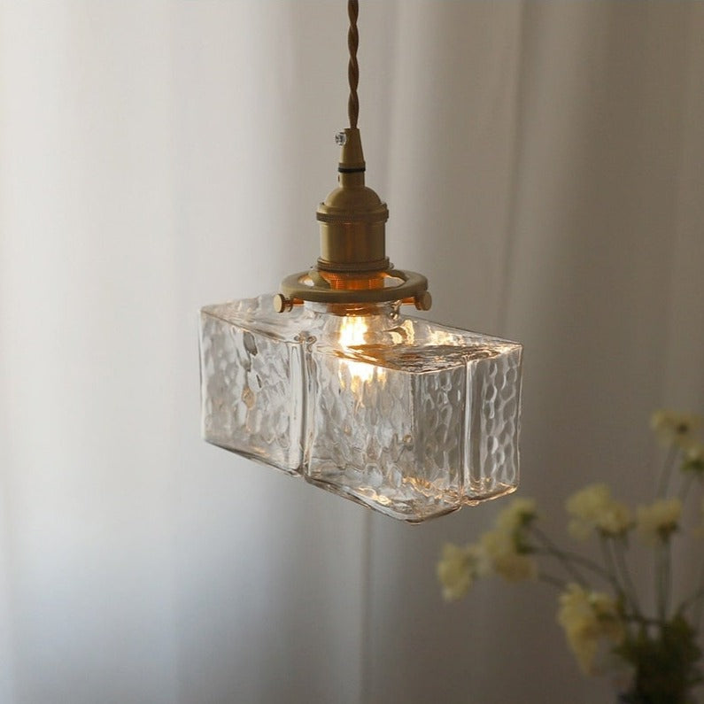 Hengende Taklampe Håndlaget Glassdesign Justerbar Høyde 6