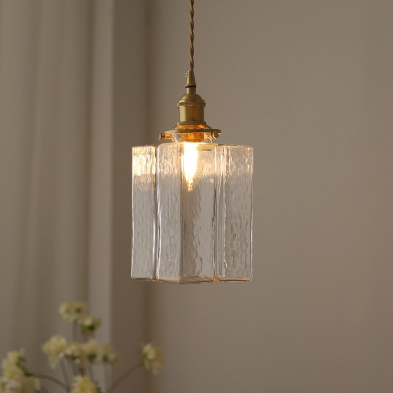 Hengende Taklampe Håndlaget Glassdesign Justerbar Høyde 7