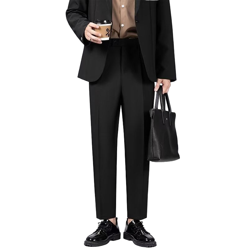 Herre Ankelbukser Slim Fit Ullblanding 0