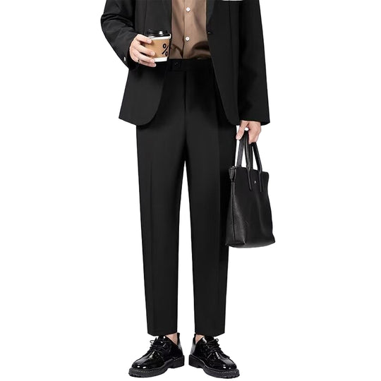 Herre Ankelbukser Slim Fit Ullblanding 0