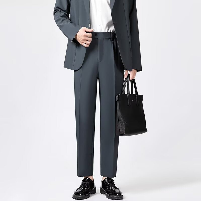 Herre Ankelbukser Slim Fit Ullblanding 2
