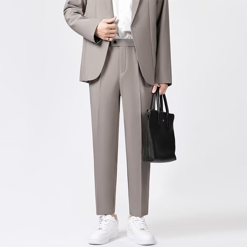 Herre Ankelbukser Slim Fit Ullblanding 3