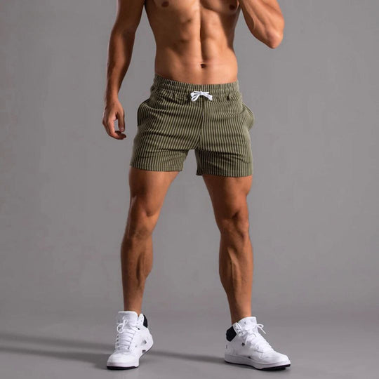 Herre Athleisure Shorts med Stripemønster 1