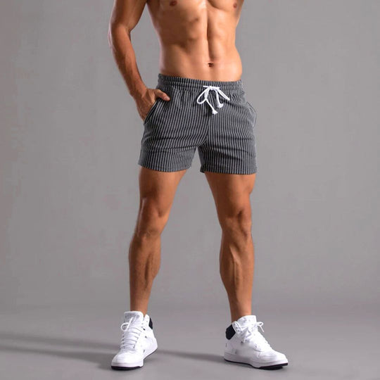 Herre Athleisure Shorts med Stripemønster 2