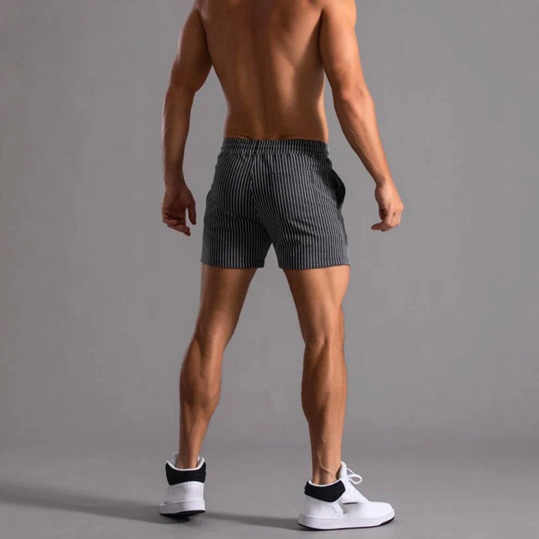 Herre Athleisure Shorts med Stripemønster 3